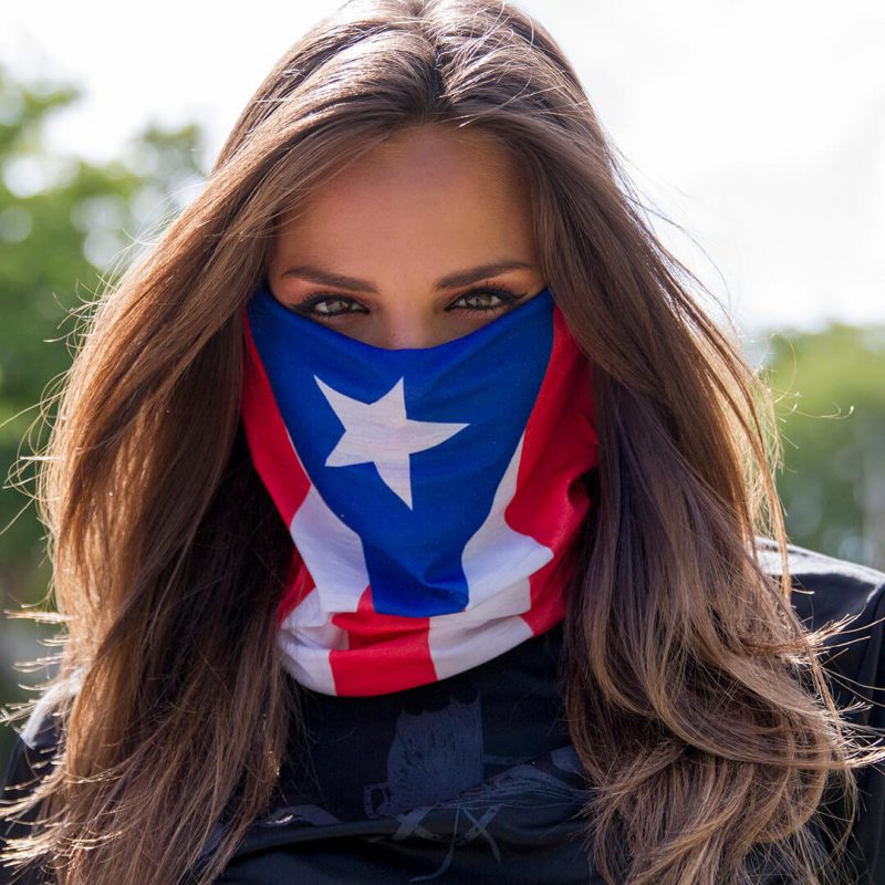 Puerto Rico Flag - Crazy Mask