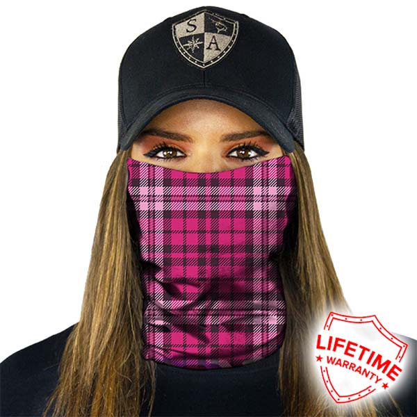 Pink Plaid - Crazy Mask