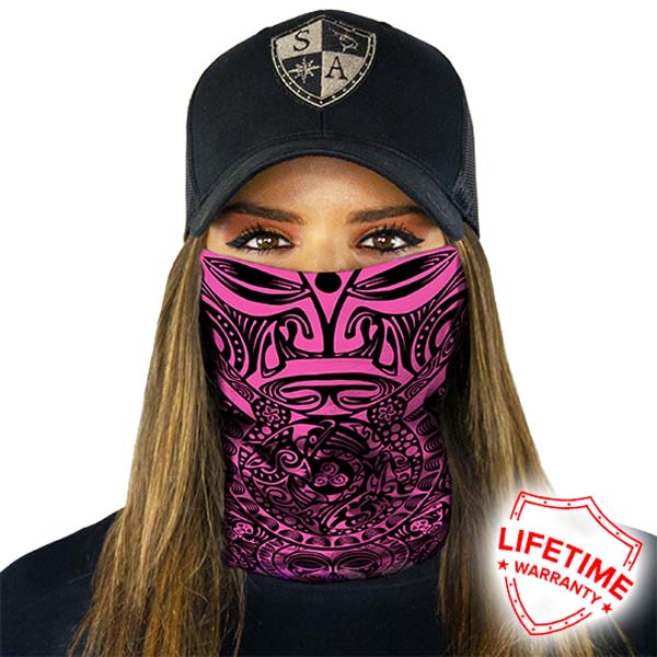 Polynesian Tribal | Pink - Crazy Mask