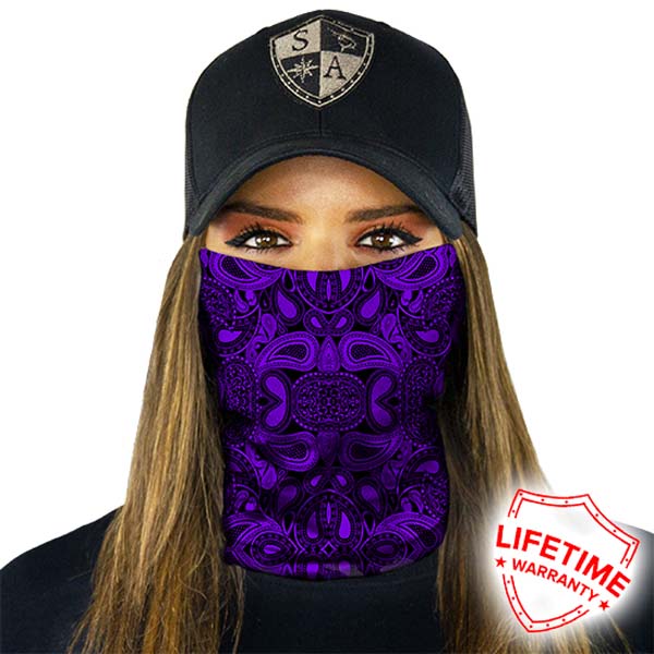 Paisley (Purple/Red/Pink) - Crazy Mask