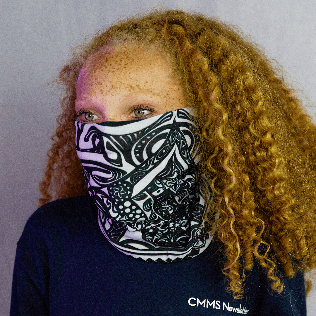 Polynesian Tribal | Black & White - Crazy Mask