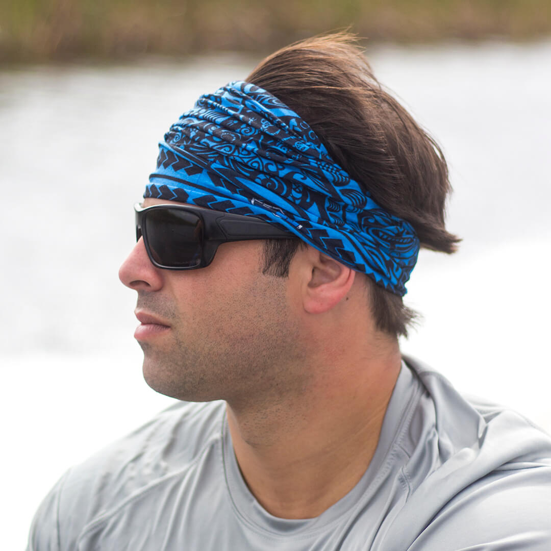 Polynesian Tribal | Blue - Crazy Mask